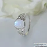 Moonstone Ring Shimmering Yonder-GSJ