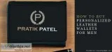 Buy Personalised Leather Wallets for Men Online