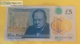 Extremely  Rare note five pounds AB11 000700