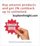 Buy today amazon products and get 2% cashback up to unlimited.