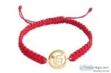 Gold Ik Onkar Rakhi On Adjustable Thread Braceletc