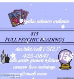 Psychic readings by melania  phone and text