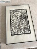 BRIAN KERSHISNIK. Signed numbered woodcut print