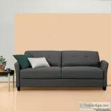 Upholstered Dark Grey Couch  Sofa