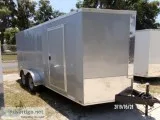 7 x 16 Custom Enclosed Cargo Trailer WUpgrades - 71968