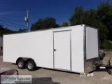 8.5 x 20 Standard Enclosed Car Hauler WV-nose and D-rings - CA04