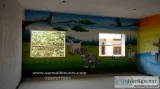 Kinder Garden wall painting in Hyderabad