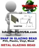 California Snap In Glazing Bead Supply - Parlier Selma Coarsegol
