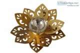 Nutristar Brass Lotus DiyaOil Diya Lamp Diameter  5 Inch (12 cm)