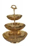 Nutristar 3 Tier Brass Fruit Bowl