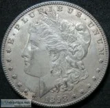 1898 - S AUUNC Morgan Dollar SCARCE KEY DATE US Silver Coin 1 