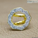 Shop Crystal Open Round R - La Costa Girl Organic Jewelry