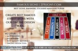 Customized Famous Street Signs  219signs.com