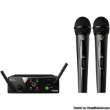AKG WMS40 Mini2 Dual Wireless Mic System wCase MINT CONDITION