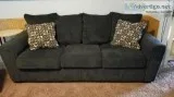 1 yr old Dark grey cheneill sofa and loveseat