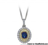 Diamond Sapphire Pendants