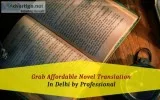 Grab Affordable Novel Translation In Delhi by Professional