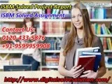 Contact to get ISBM solved project reports 0120-433-5876