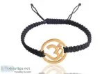 Men s Om Bracelet in Gold