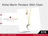 Aloha Marlin Pendant with Chain - Lauren G Adams