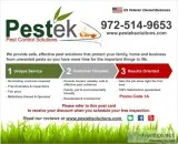 Pestek Pest Control - No Contracts - Veteran Owned