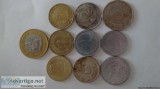 Old coins and commemorative coins