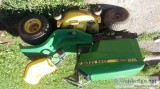 2 riding lawnmowers not running a johndeere and a Scott s manufa