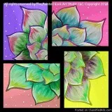 Folsom Family Room 411 Succulent Double Canvas  Only 35