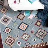 Transitional area rugs