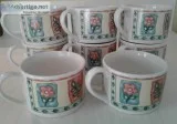 FARBERWARE-WINDOW BOX CUPSMUGS-SET OF 8-NEW
