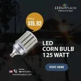 Install (LED Corn Bulb 125W) for Better Outdoor Lighting