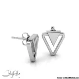 Aasmaa Silver Earrings and Studs by JollyRolly