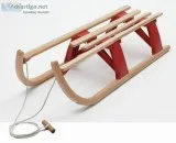 Classic Wooden Sledges for Kids