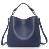 Navy Blue Holdall Handbag