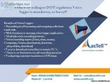 Do you know according to DOT regulation Voice logger is mandator