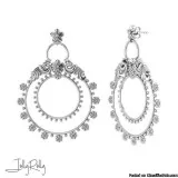 Hoops Of Courage Silver Earrings and Studs by JollyRolly