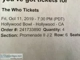 WHO TICKETS