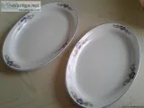 VINTAGE HOMER LAUGHLIN OVAL PLATE PLATTERS-SET OF 2