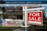 Real Estate Signs  219signs.com