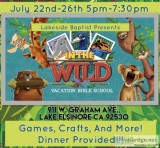 Vacation Bible School free dinner 722-726