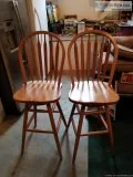 Swivel High Back Stools