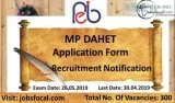 MP DAHET Application Form 2019 300 Recruitment Notification Appl