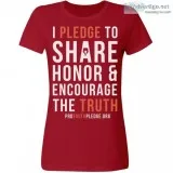 Buy women s pro truth pledge Relaxed Fit Basic T-shirt