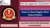 SSC CGL Application Status 2019 Steps to Check Region Wise Statu