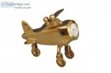Nutristar Home Decorative Showpiece Plane with Clock- Small