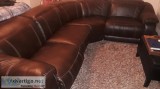 Chocolate Brown recliner sofa couch