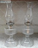 VINTAGE EAGLE HURRICANE KEROSENE OIL LAMP SET