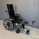 Wheelchair Full Reclining Wheel Chair Elevating Leg Rest (NEW)