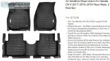 2017 Honda CRV and up Floor liner in BKLYB