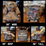 PADDED SITTING ROOM ARM CHAIR